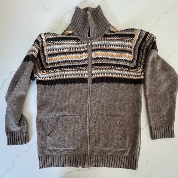 Grandpa Sweater,Men's Large,60 Wool,20 Acrylic,20 Poly,Cardigan,Made in Turkey - Picture 3 of 9